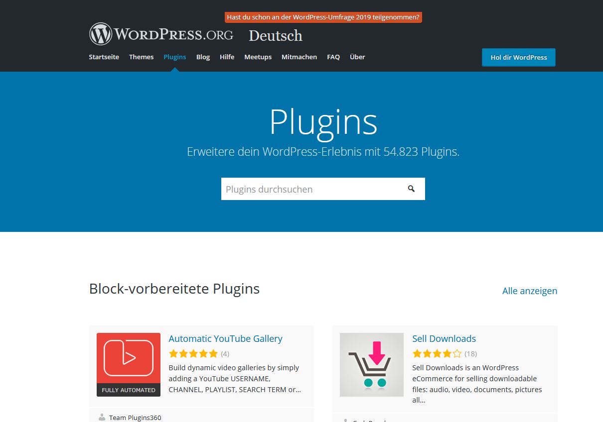 Für WordPress stehen unzählige Designs, Plug-ins und Widgets zur Verfügung