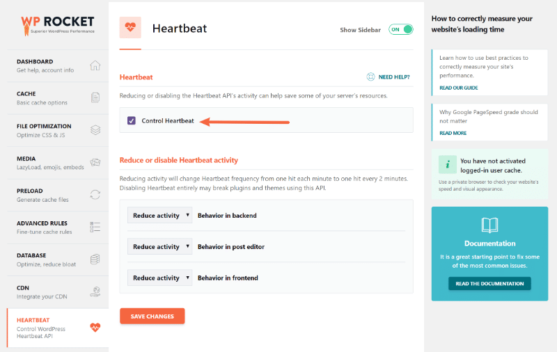 bitseven - Langsamer WordPress Adminbereich - Heartbeat bei WP-Rocket