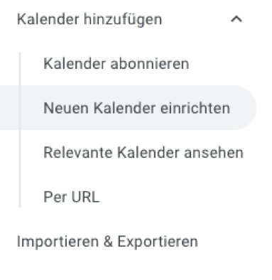 google kalender hinzufügen